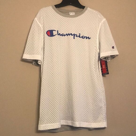 NEW Champion Reversible Mesh T-Shirt - Size Medium - Picture 1 of 13